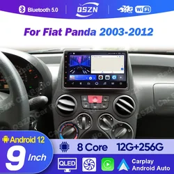 Carplay Car Radio For Fiat Panda 169 2003 2004 2005 2006 - 2012 Android Auto Multimedia Player Navigation GPS Stereo 2Din DVD