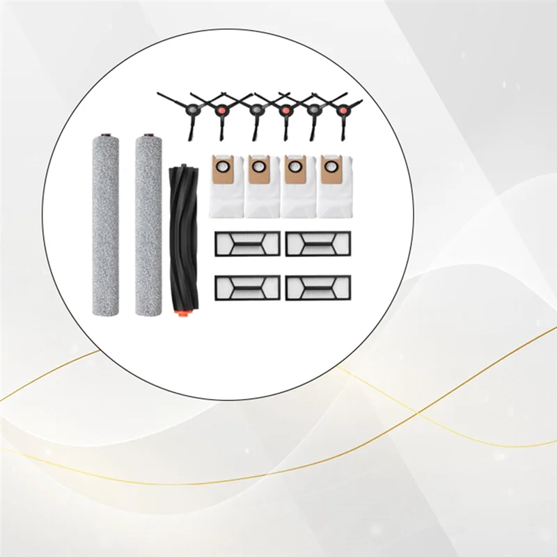 17PCS For Eufy Omni S1 Pro/Omni S1 Vacuum Cleaner Replacement Parts Vacuum Brush Hepa Filter Mop Cloth Dust Bag