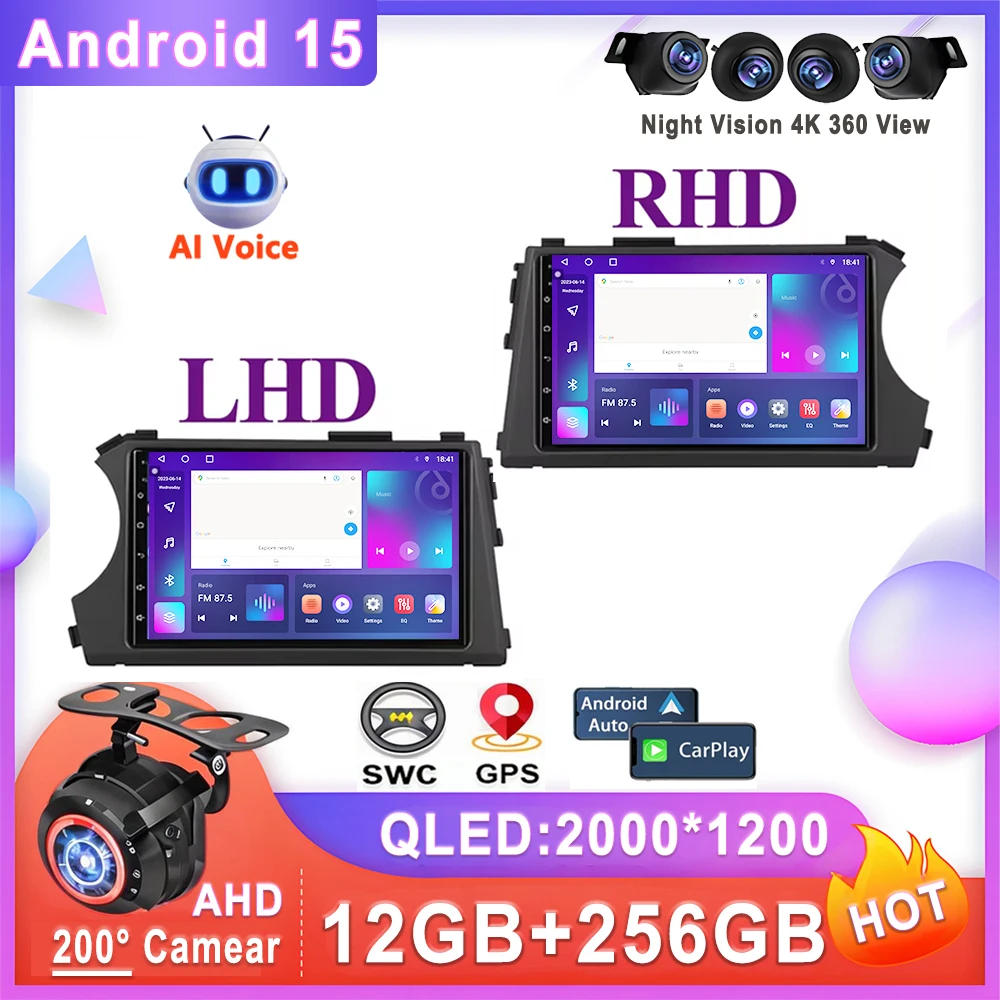 

Car Stereo Android 15 Auto Radio For SsangYong Kyron Actyon 2005 - 2013 Stereo Head Unit Multimedia Player No 2din DVD Dash Cam
