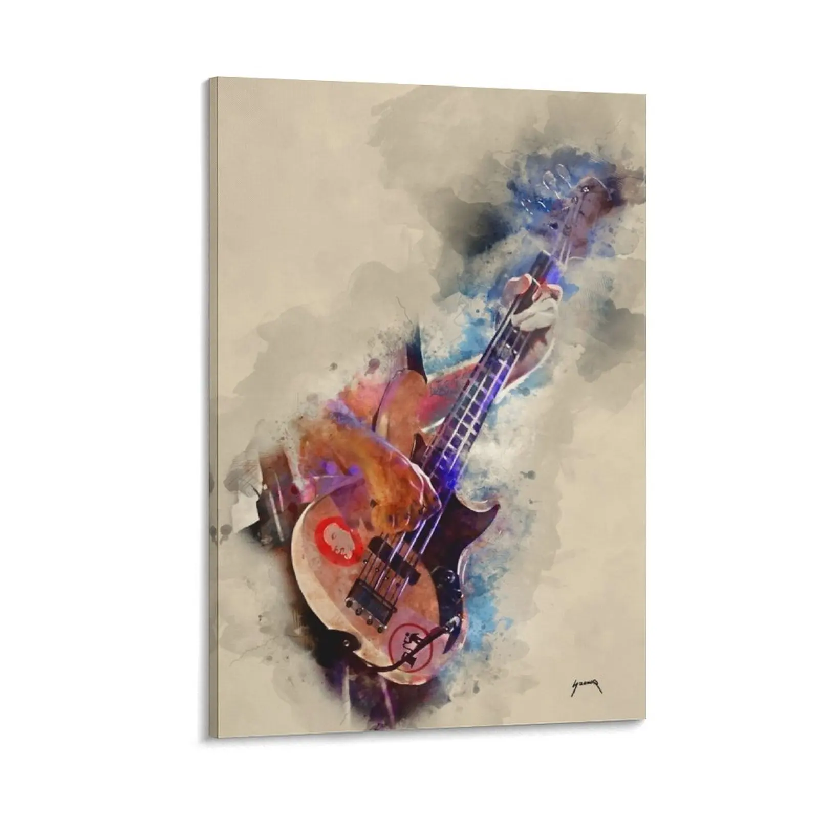 

Flea's bass guitar Canvas Painting living room decoration Decorative picture