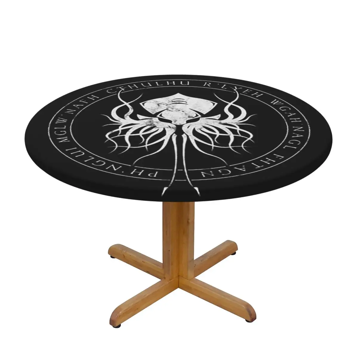 Lovecraft Great Cthulhu Waterproof Round Tablecloth Oilproof Table Cloth for Kitchen Events Dining Table Cover
