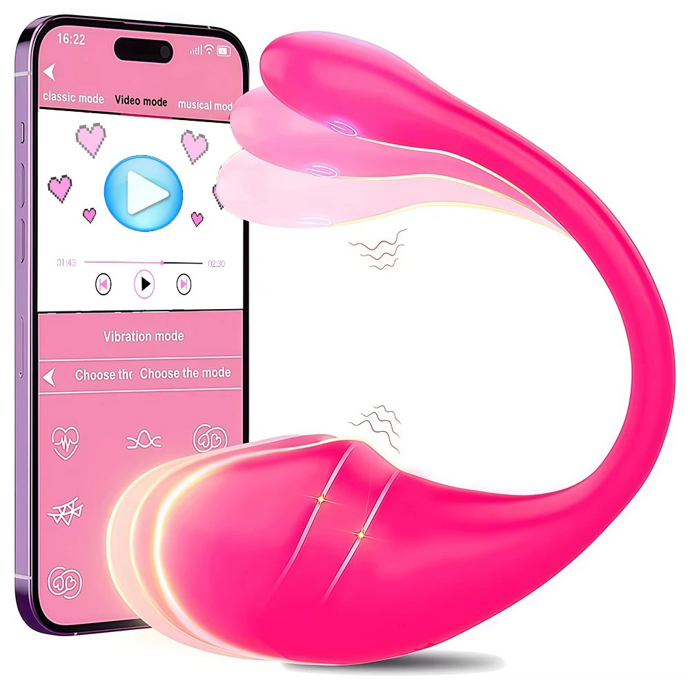 Wireless Control Vibrator APP Remote Control Dildo Panties Wear Vibrating Egg G Spot Clit Stimulator Massager Sex Toys for Women