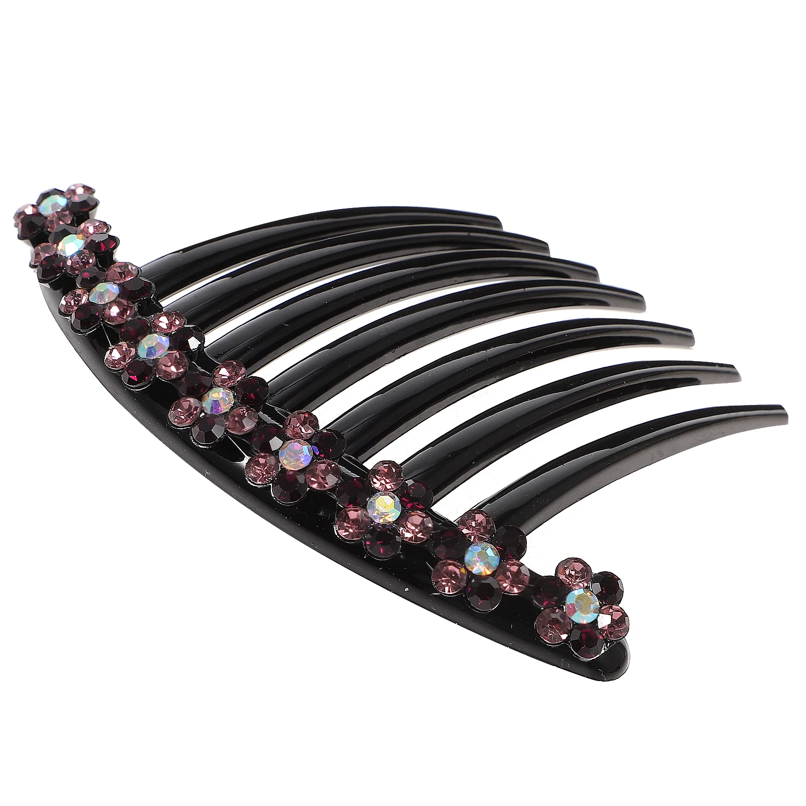 

Crystal Hair Comb Women ElegantInserted Clips Accessories Headdress Bride Barrettes Hairstyle Flowers Charm Gift Wedding Dinner