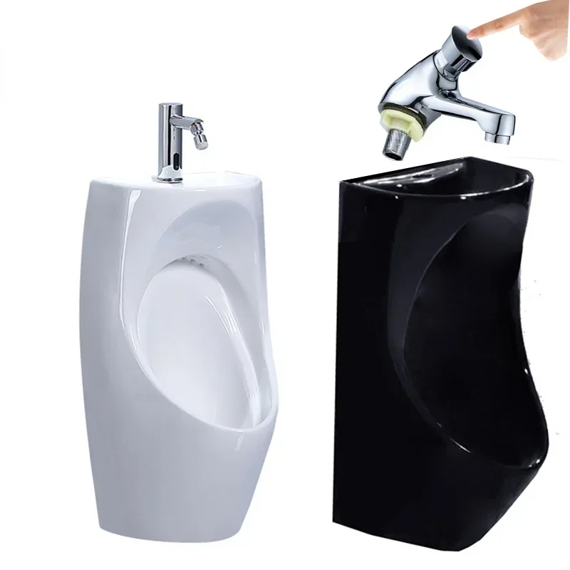 Combined Sink Prison female urinal Ergonomic  compact hand washing sink DIY black urine combo 2 in 1 piss wc  Urinal basinCD