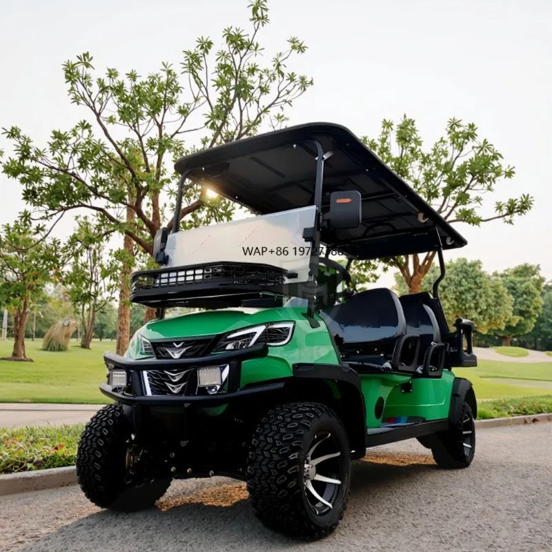 Road Legal 4x4 Electric Golf Cart with LiFePo4 Battery 3-4 Seats White Color