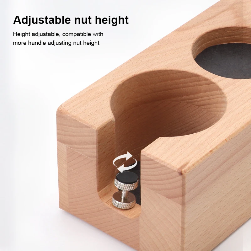 

51/54/58mm Coffee Tamper Holder Wooden Filling Support Base Espresso Tamper Mat Station Filter Stands Barista Coffee Accessories