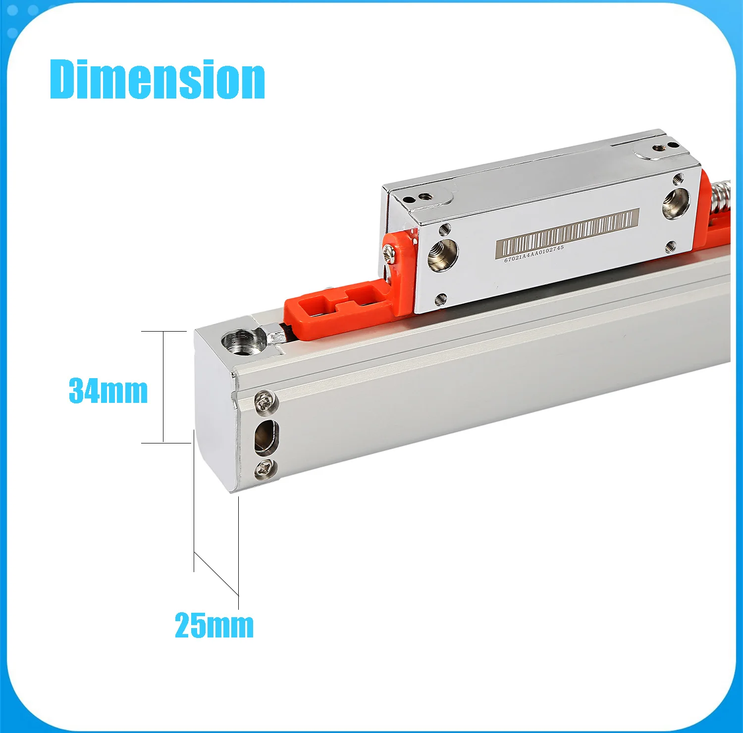 Imagem -04 - Sino-régua Grating Óptica para Torneamento e Torno Dro Escala Linear Fresagem Ka300 5um Ttl 120 mm 270 mm 320 mm 370 mm 420 mm 470 mm 520 Milímetros