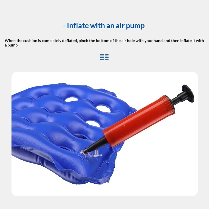 cushion Inflatable anti-decubitus cushion decubitus ring bedridden elderly care decompression square round air cushion