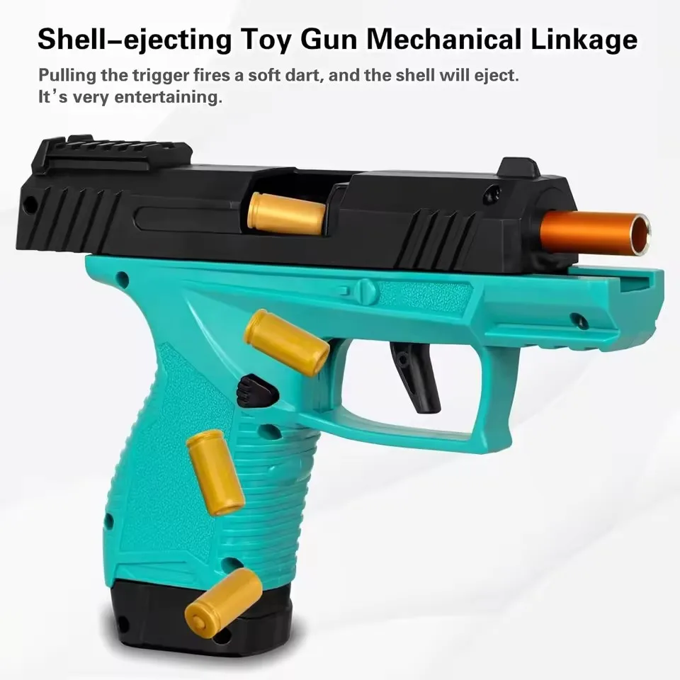 Mini Gx4 Soft Bullet Toy Gun Shell Gooien Continu pistool Lege hangende buitensporten Schietspellen Blaster Beste cadeau