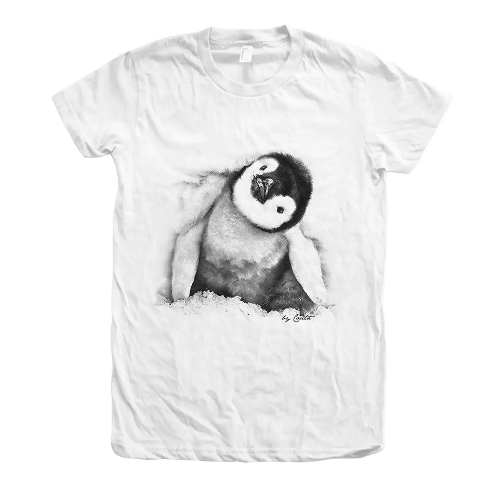 Penguin T Shirt Women amp 39 s Crew Neck Cotton vintage Washed Casual Slightly Top For Everyday Wear Soft Breathable streetwear