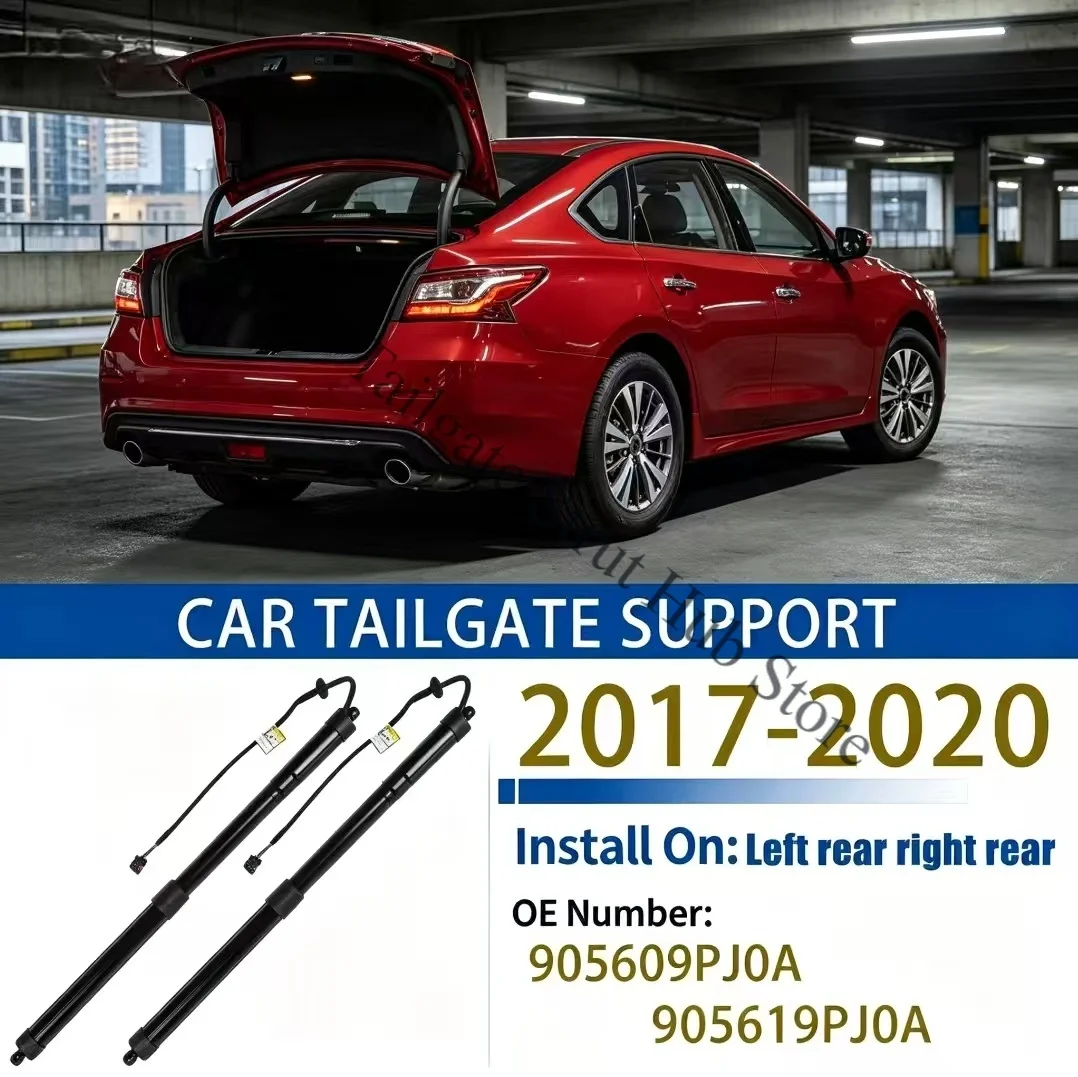 For R52 Nissan Pathfinder 2017-2020 Tailgate Support Rod Rear Tailgate Strut Electric Support Struts 905609PJ0A 905619PJ0A
