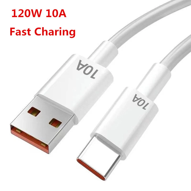 120W 10A USB Type C USB Cable Super Fast Charing Line For Mobile Phone Quick Charge USB C Cables Data Cord