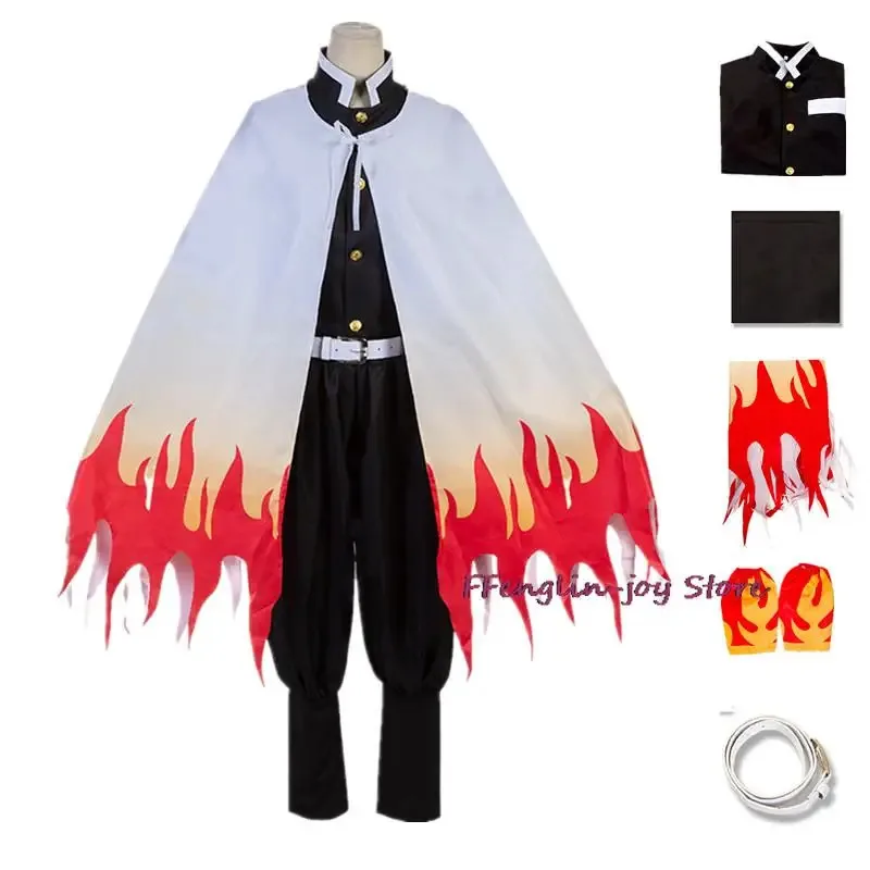 Anime Rengoku Kyoujurou Cosplay Uniform Kimono Costume Halloween Carnival Christmas Party clothes