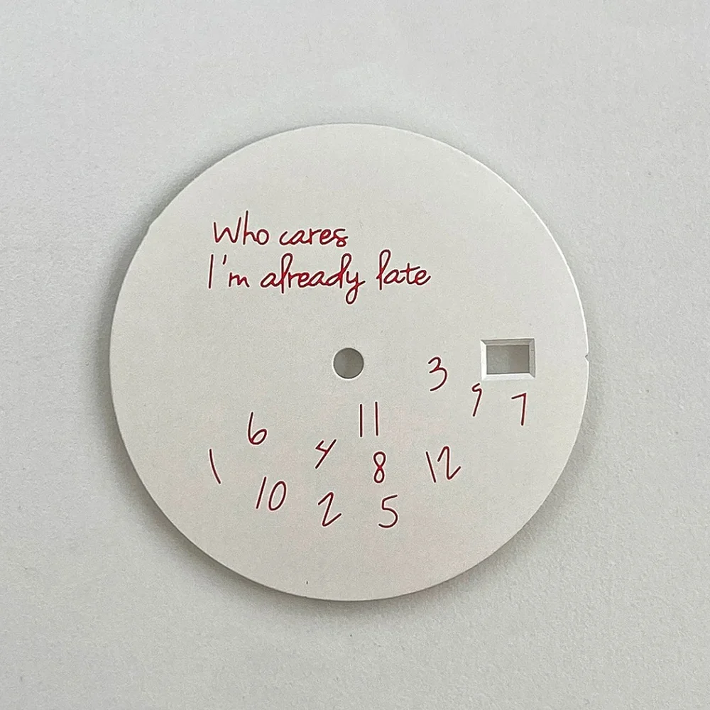 28.5mm 문자 없는 다이얼 NH35 다이얼 시계 부품 교체 액세서리 NH35 시계 다이얼 맞춤형 로고 지원