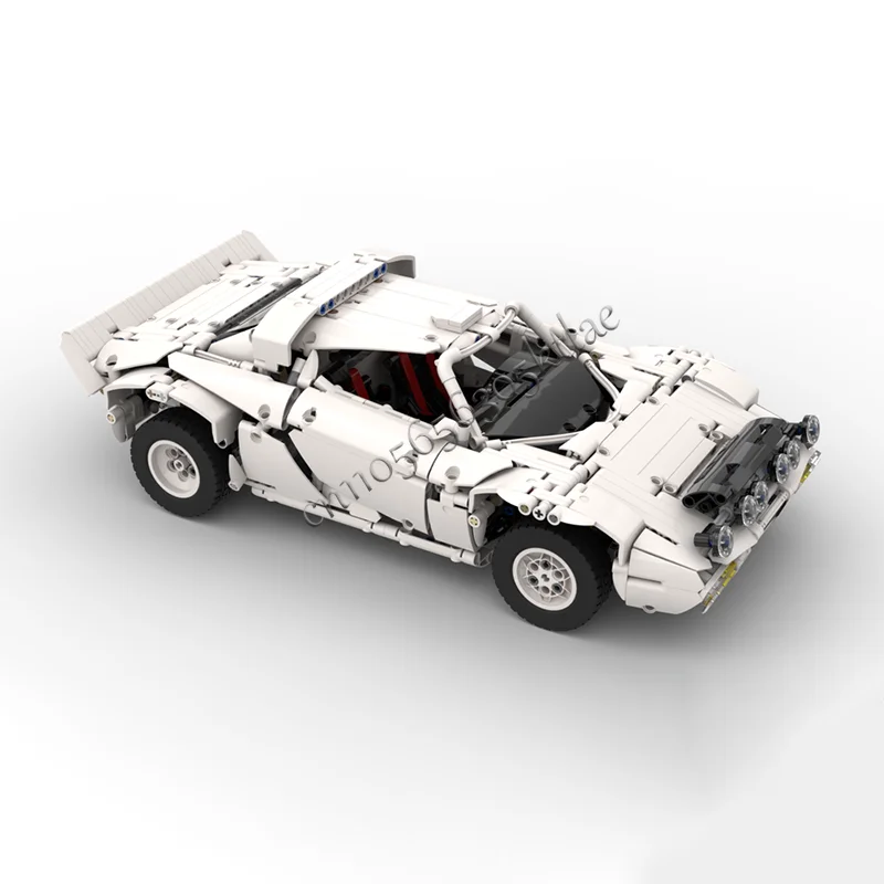 جديد 1477 قطعة MOC تخصيص الإبداعية الأبيض رالي سيارة تكنولوجيا الطوب سباق السيارات لعب الاطفال هدايا عيد الميلاد وأعياد الميلاد