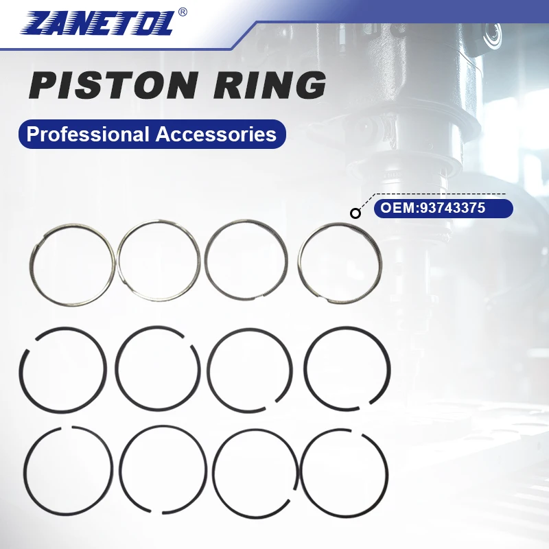 ZANETOL 93743375   Anillo de pistón para Chevrolet Captiva 2010-2020 Chevrolet Cruze 2011 ~ 2015 para GM DAEWOO WINSTORM 2007 ~ 2010 coches calientes