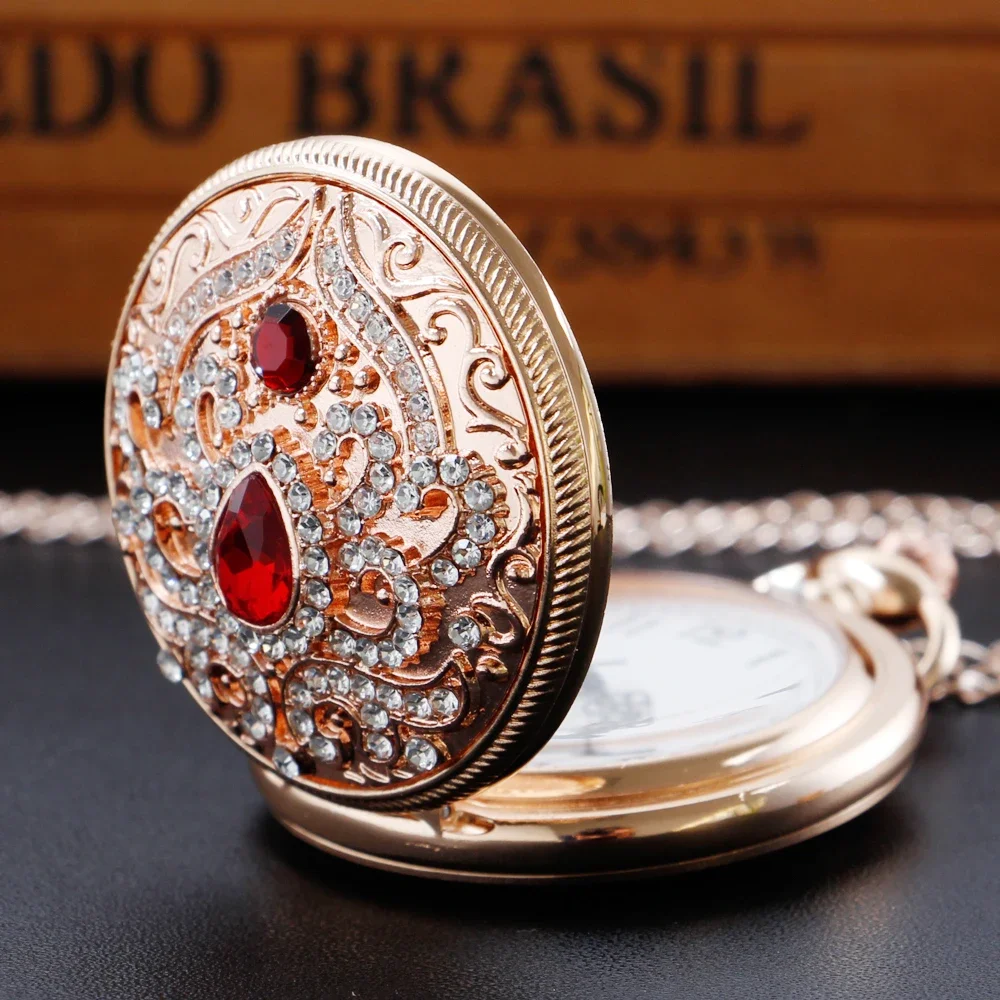 Women's Necklace Quartz Pocket Watch Antique Elegant Retro Women Clock Jewelry Pendant Ladies Best Gifts With Chain reloj hombre