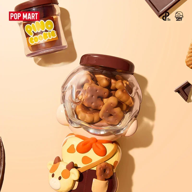 POP MART PINO JELLY Cocoa Cookies Series Original Toys Doll Cute Action Anime Figure Desktop Ornaments Collection Gift