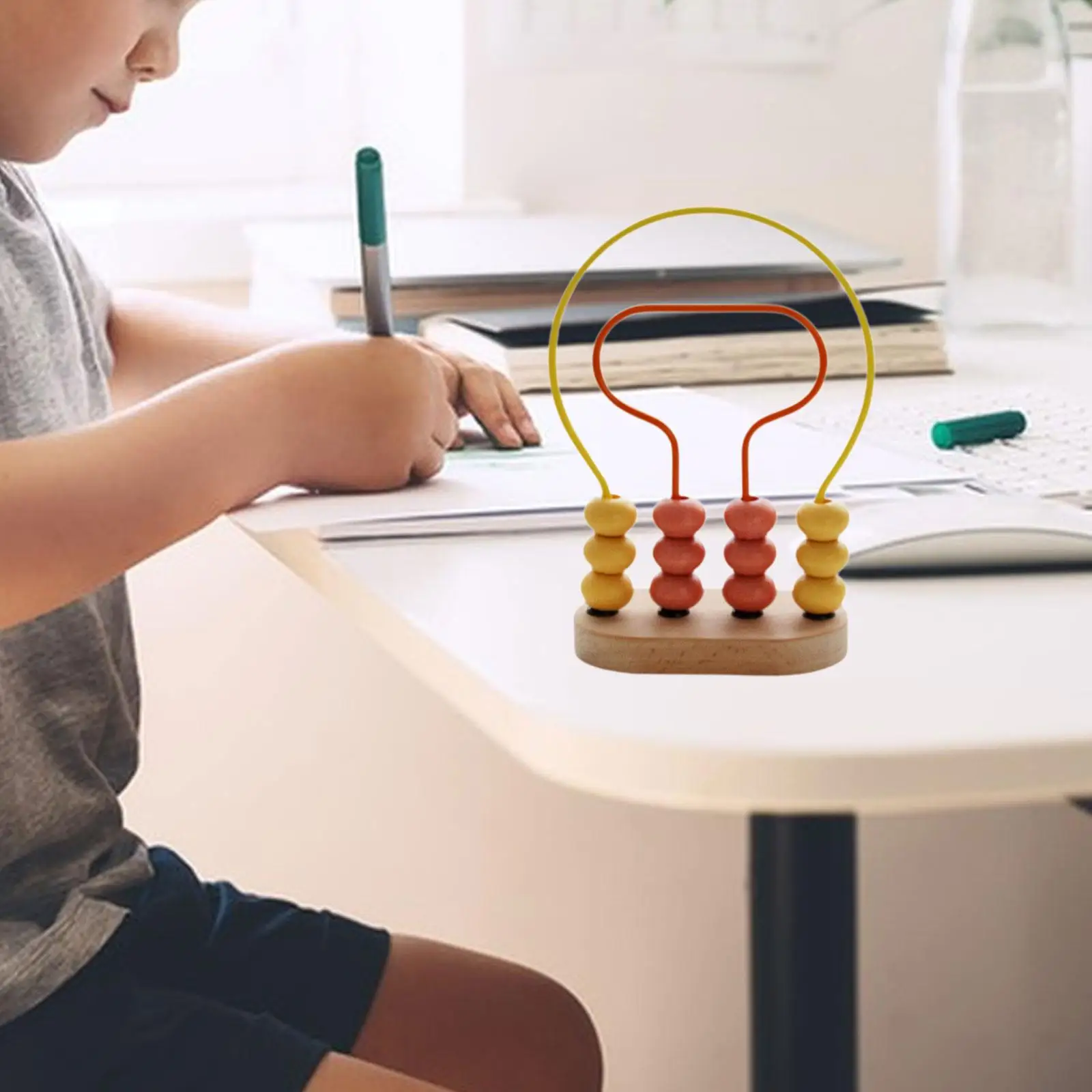 

Wooden Abacus Counting Toy, Math Calculation Frame, for Playing Teaching