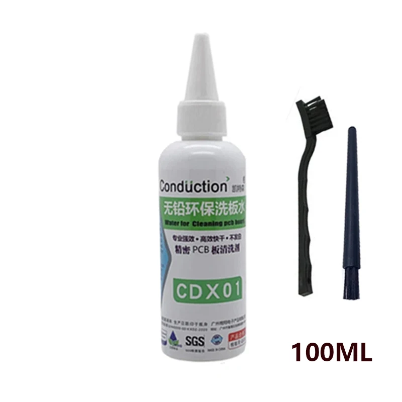 Lead-free Soldering Flux Clean Liquid ,Phone PCB Board Repair Degreasing Oil Cleaning Agent Soldering Stain Remover 100ML