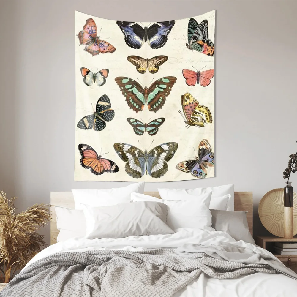 "Dancing Butterflies – Exquisite Butterfly Pattern Wall Hanging Tapestry"