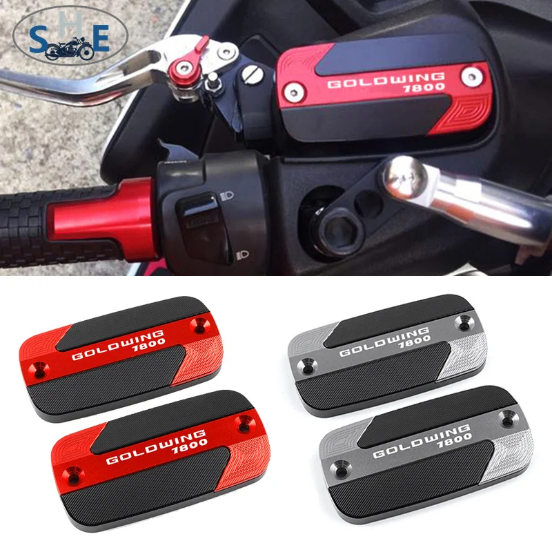 

Для HONDA Gold Wing Goldwing 1800 GL1800 2010-2018 двигатель с ЧПУ, алюминиевая передняя крышка бачка тормозной жидкости, крышка масляного бака цилиндра