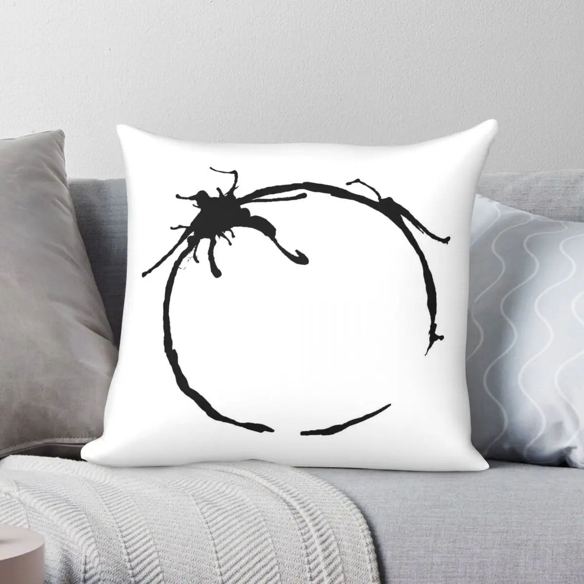 Arrival Tv Human Symbol Square Pillowcase Polyester Linen Velvet Creative Zip Decorative Pillow Case Bed Cushion Cover