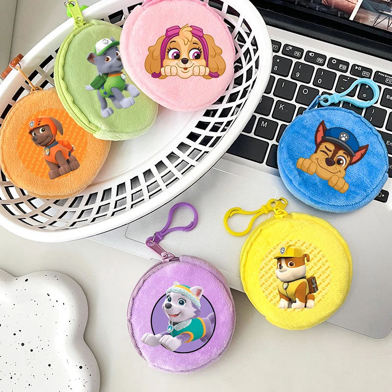 

PAW Patrol Plush Coin Purse Chase Skye Kawaii Anime Mini Wallet Fashion Large Capacity Storage Bags Cartoon Fun Phone Bag Gifts