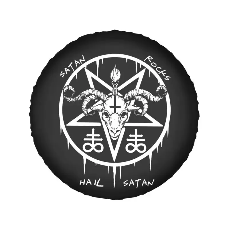 Hail Satan Rocks-スペアホイールプロテクター,ホンダcrv,4wd 4x4 suv,サタニック,オカルト,バフォメット,14 ", 15", 16 ", 17"