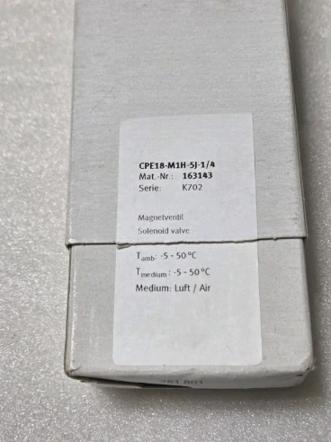 Brand New CPE18-M1H-5J-1/4 Solenoid Valve 163143 5/2 Bistable G 1/4 24VDC Fast Delivery