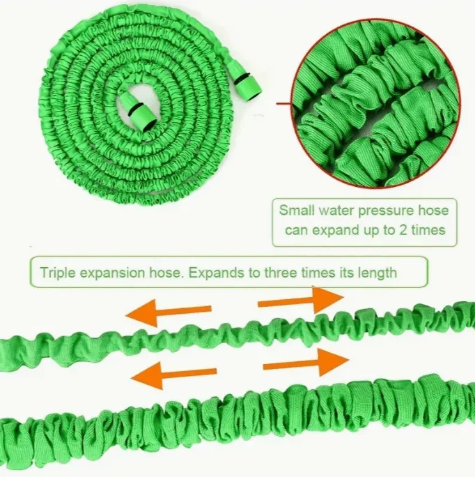 High-Pressure Car Wash Hose Expandable Magic Hose Pipe Home Garden Watering Hose Multi-Function Gardening Cleaning Wat Er Spraye