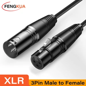 Kabel XLR Jalur Audio 3Pin XLR Kabel Ekstensi Mikrofon Pria ke Wanita untuk Amplifier Mixer Kabel XLR Seimbang Meriam Suara 6 kabel penjualan terbaik canon - №