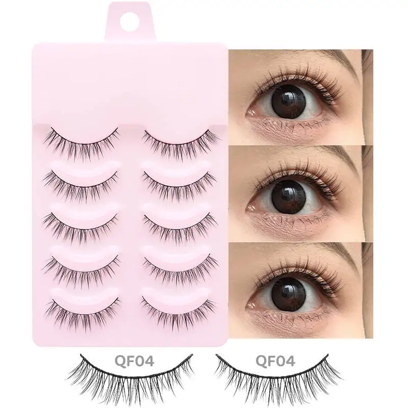DINGSEN 5 Paar Wimpern, natürliche Augen, Wimpern für Make-up, weiche lange Wimpern, Streifen, falsche Wimpern, Beauty-Tools – Detail 11