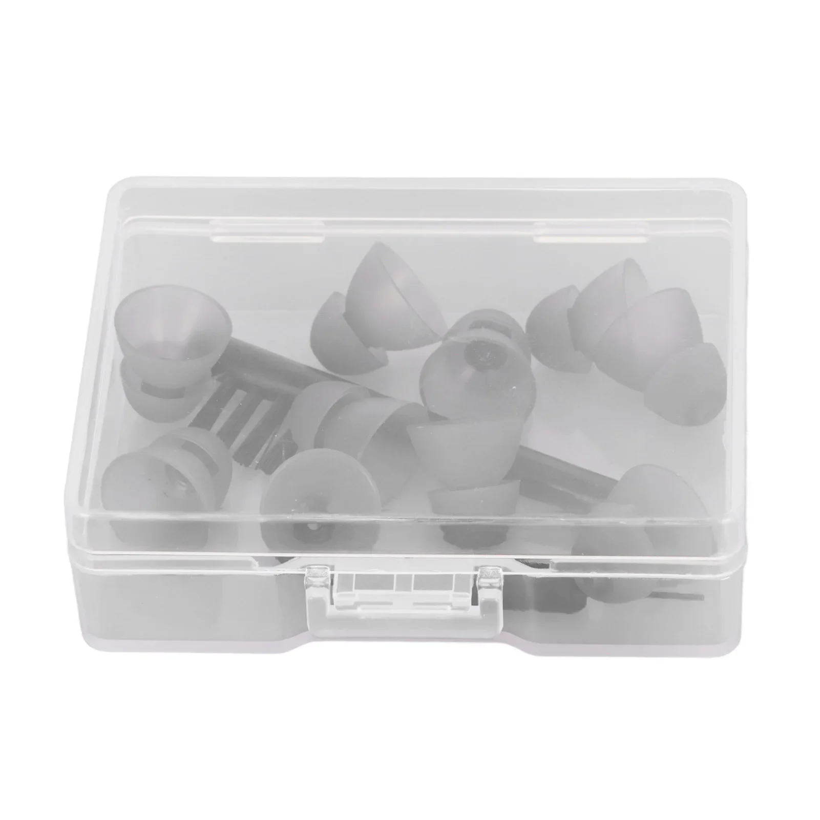10pcs Sound Aid sostituzione cupole doppio strato amplificatore audio punta per auricolari per Resound apparecchi acustici neri tappi per le