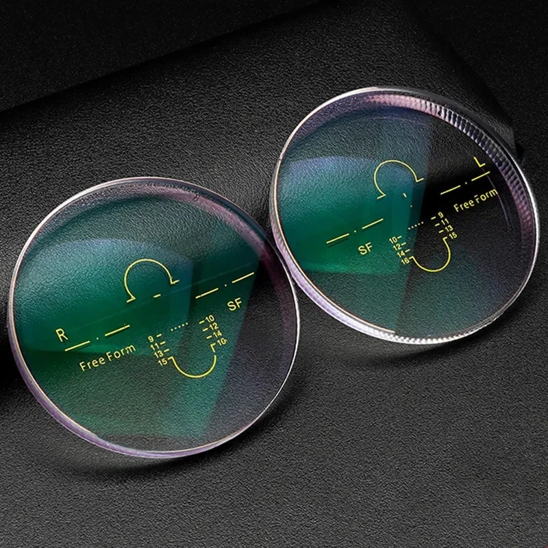 

Quality Inside Progressive Multi-Focus Lens for Prescripiton Myopia Presbyopia Glasses UV400 HMC Free Corridor Opitc Feature