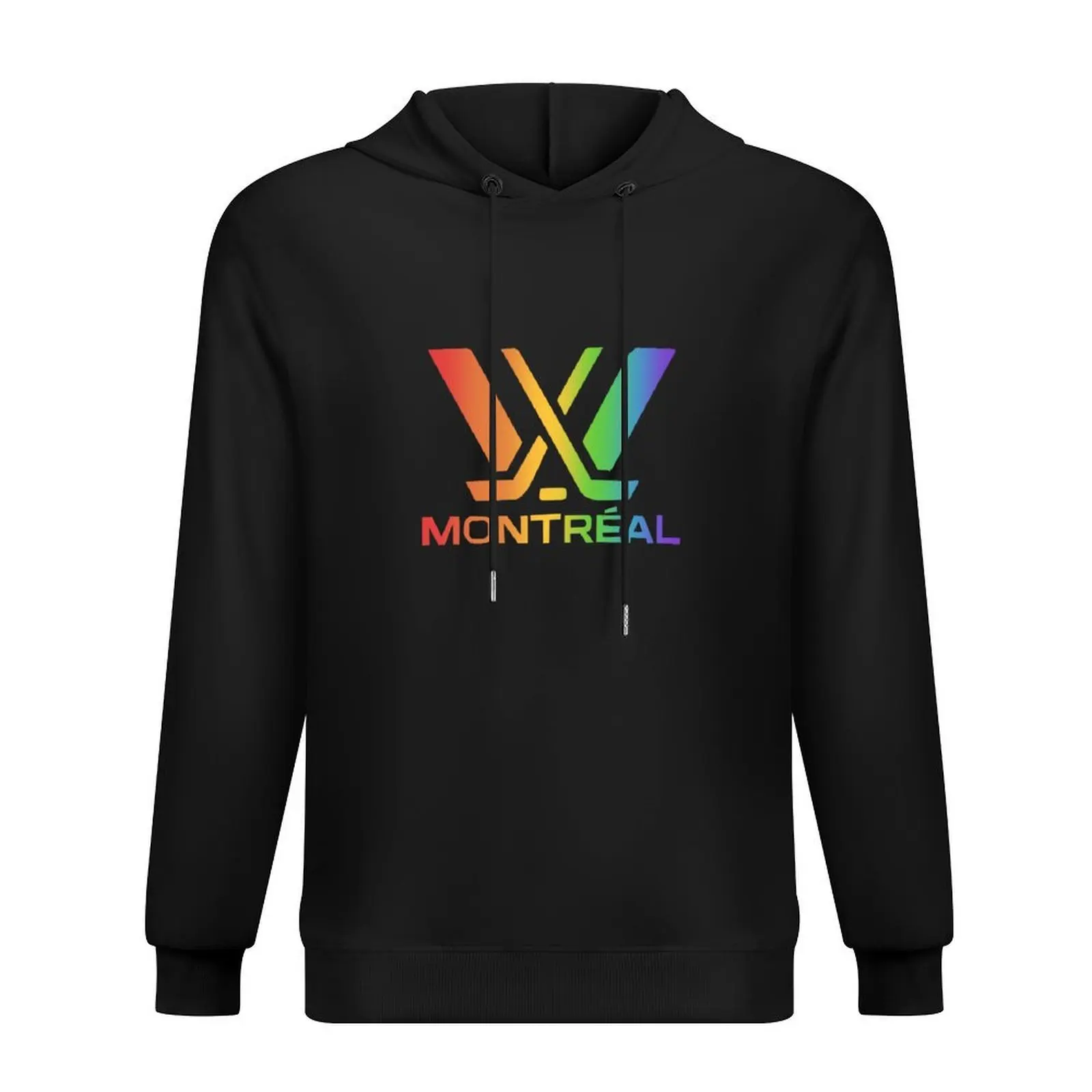 بلوزة بقلنسوة بشعار Pride montreal Pwhl ملابس رجالية ملابس رجالية مجموعة تي شيرت رجالي بقلنسوة مصممة
