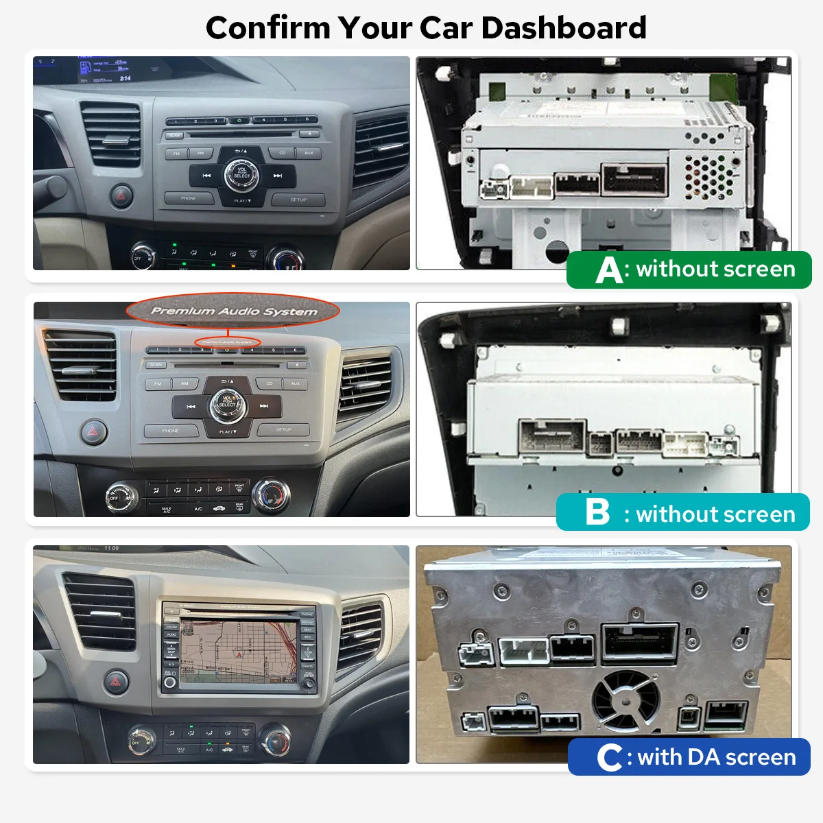 وحدة رأس راديو ستيريو للسيارة مقاس 9.5 بوصة Ultra 2K لهوندا سيفيك 2012-2015 2000x1200 وذاكرة وصول عشوائي 12 جيجابايت وذاكرة قراءة فقط 256 جيجابايت أندرويد Auto & CarPlay #5