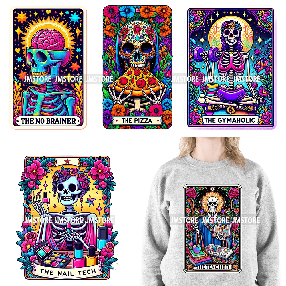 

Wholesale Hot Mama Teacher Design Hockey Baseball Player Tarot Card DTF Iron on Decals Heat Press Transfer Stickers for Clothing