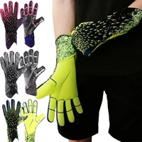 1 Pair Professional Goalie Glove Football Soccer Rugby Training Match Goalkeeper Gloves Non-slip Thicken Latex Protection