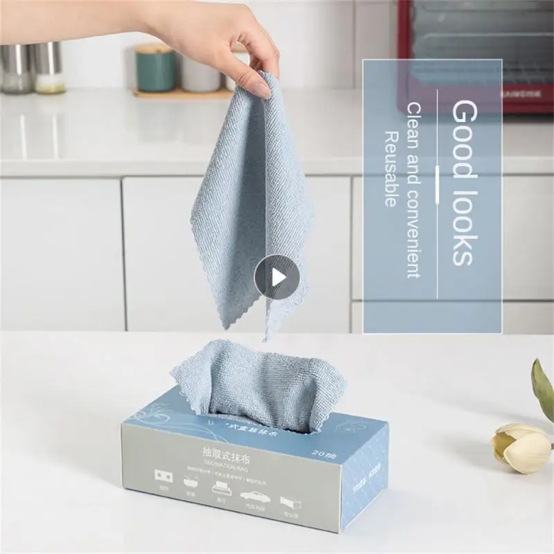 Dish Towels Modern Simplicity Simple Microfiber Polyester Brocade 22×22cm Household Cleaning Tools Rag Suction Convenient Wipes