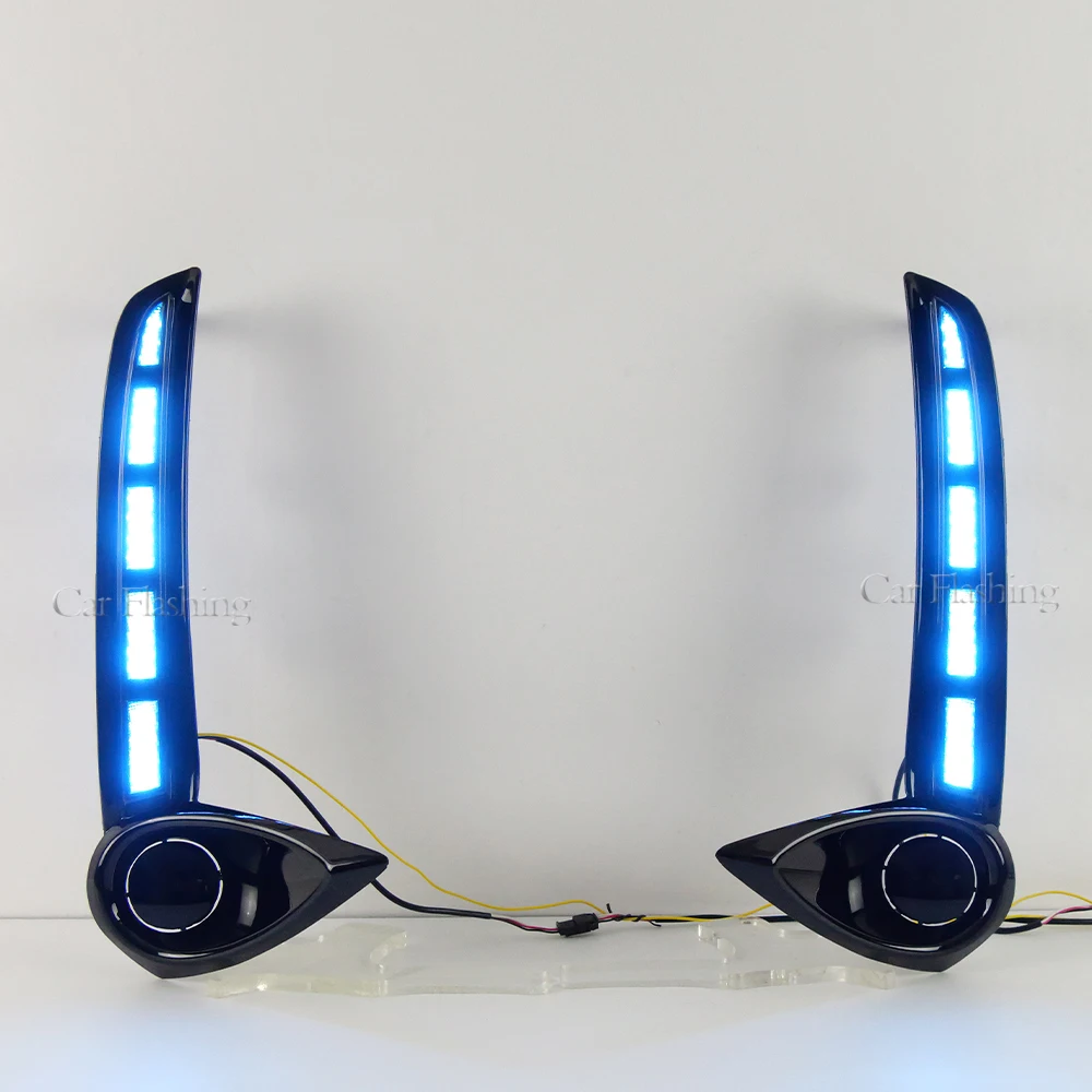 ForCar LED النهار تشغيل ضوء DRL ل UX 200 250h 2019 2020 2021 2022 2023 2024 2025 ضوء النهار مصباح الضباب مع بدوره إشارة #5