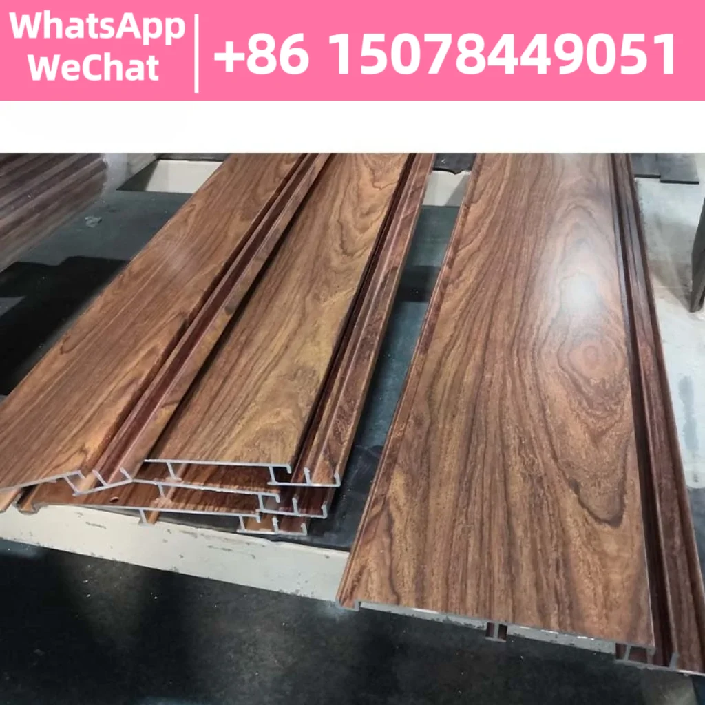 

Metal waterproof wood grain aluminum clad outdoor indoor use easy installation 3D wall panel