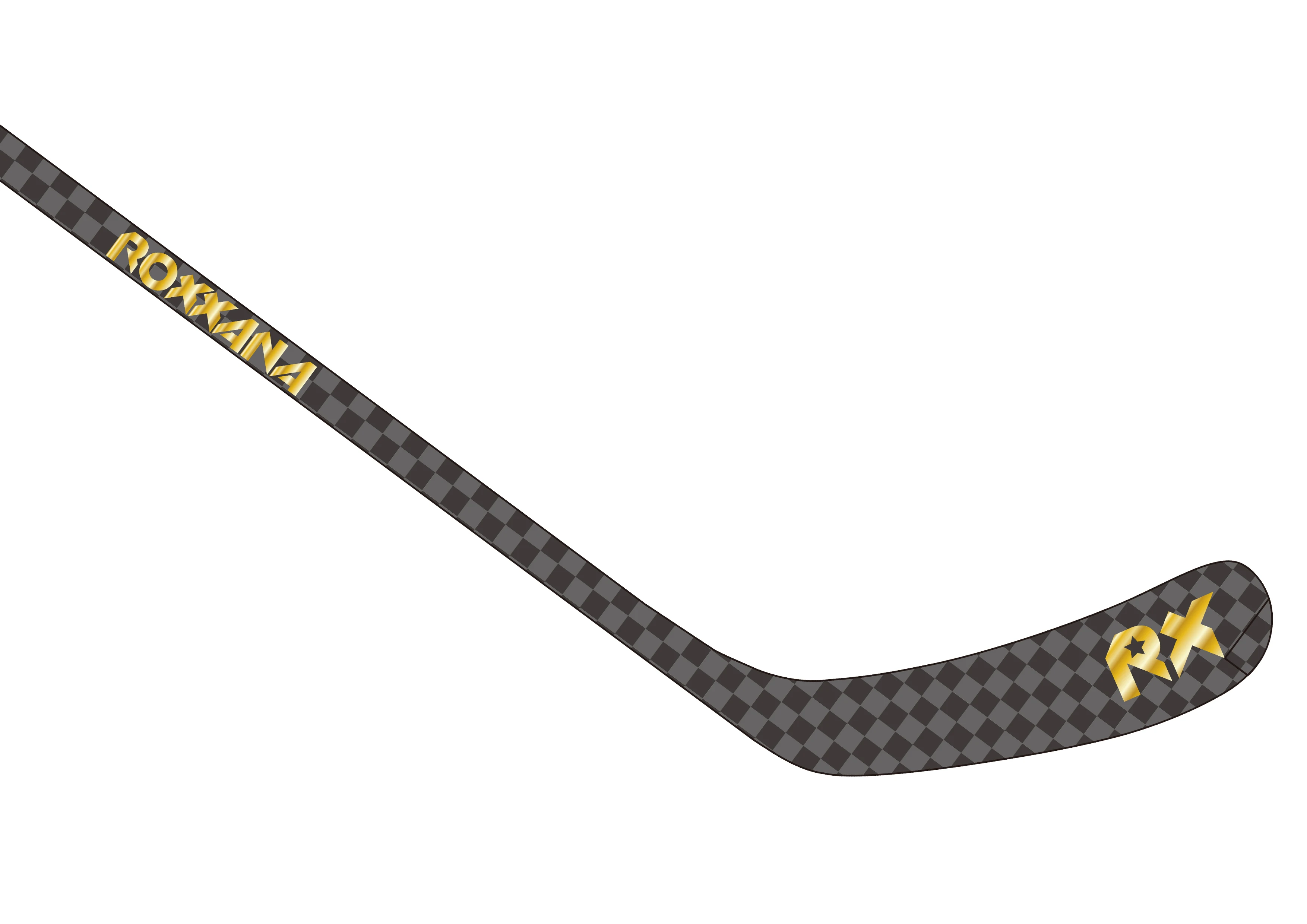 ROXXANA-Junior Ice Hockey Stick, Frosted Discoloration Lighter, More Durable Customizable, 100% Carbon Fiber, 52 in, 375G, 2PCs