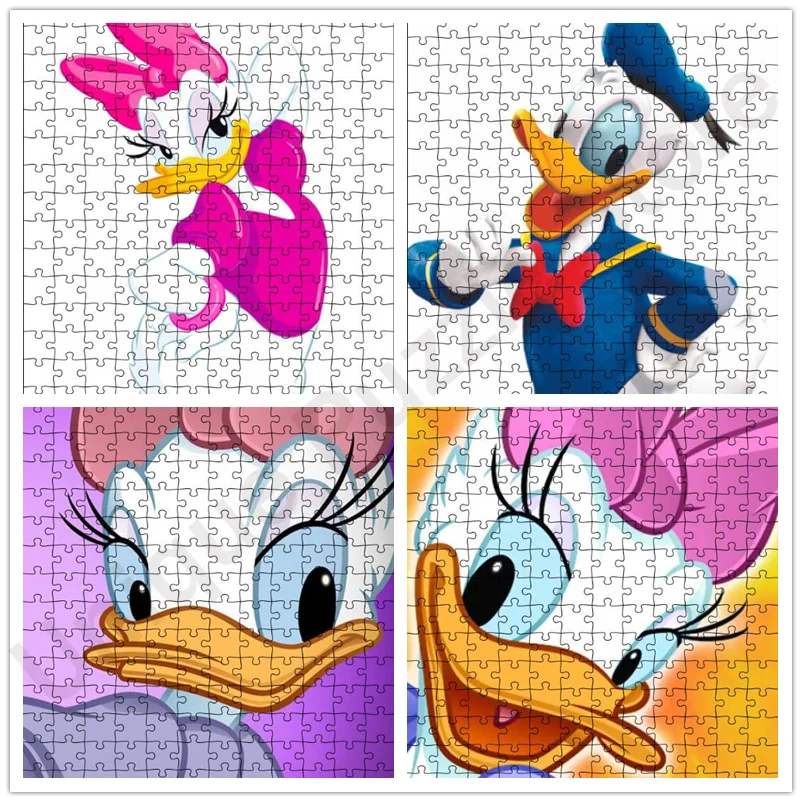 

Jigsaw Puzzles 300/500/1000 Pieces Disney Donald Duck Adult Decompression Puzzles Common Game Educational Toys Jigsaw Puzzles