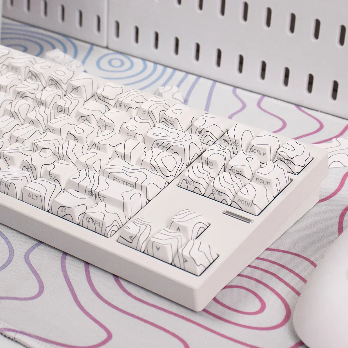 131 Toets Keycaps Set Hoogtes Lijn Wit Zwart Licht Print Cherry Profile Dye-Sub Voor Mx Gamer Mechanisch Toetsenbord