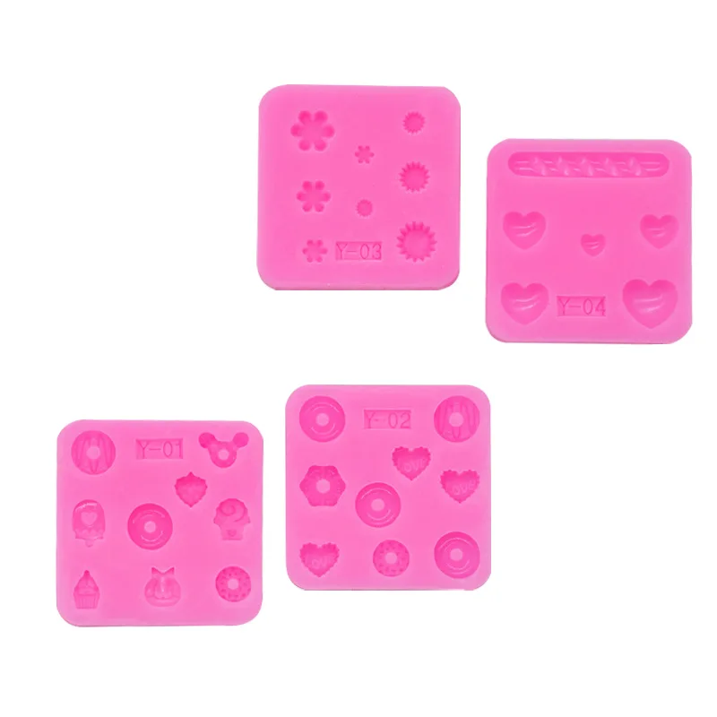 Dessert Love Chocolate Epoxy Fondant Mini Cute Silicone Mold Decoration Chocolate Epoxy Resin Molds Mould