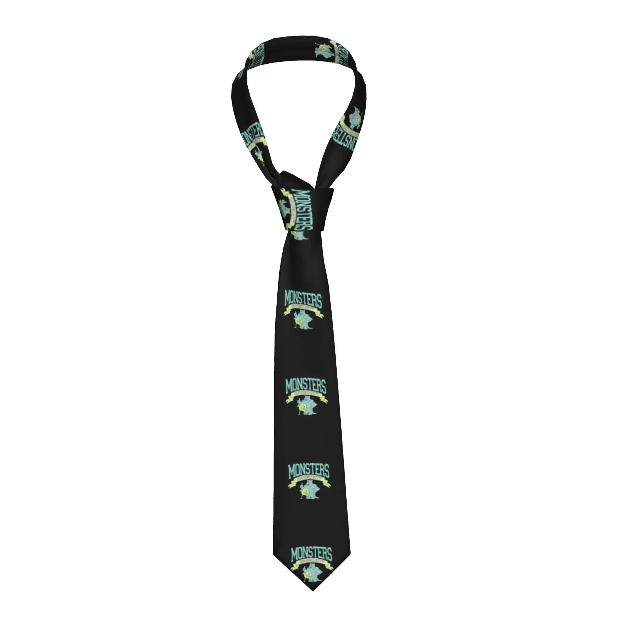 

Классический шелковый галстук с мультяшными персонажами из мультфильма «Монстры: Студенческий город» для мужчин и детей, для офиса
