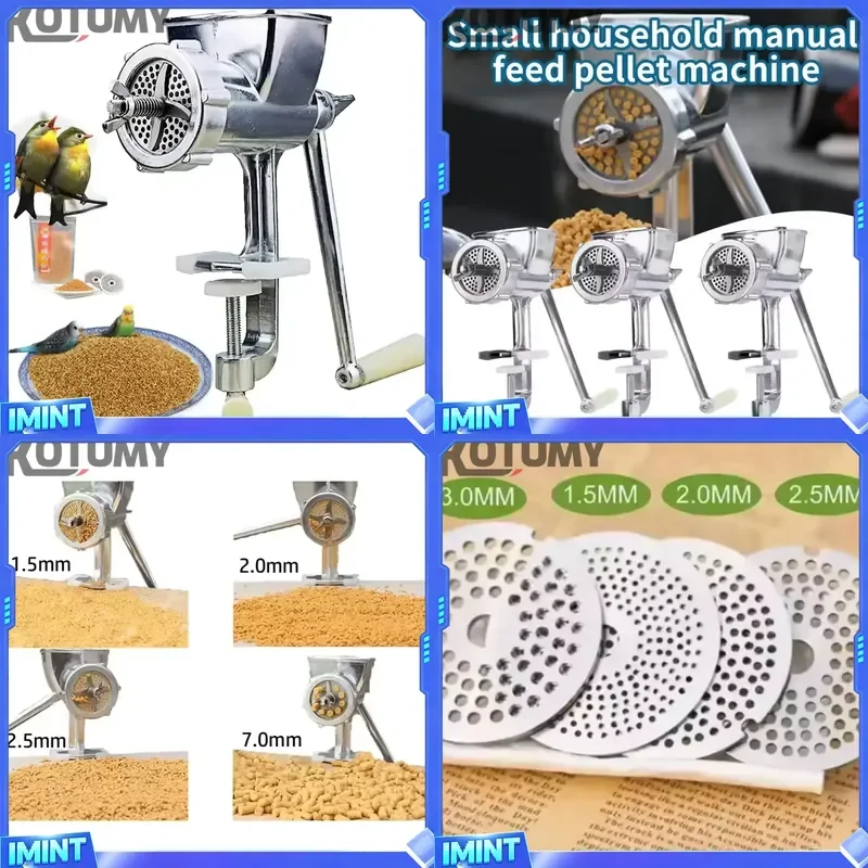 

High-Efficient Chicken Dog Feed Making Machine Pellet Machine Granulator for Fish Shrimp Feed Poultry Manual Food Retail
