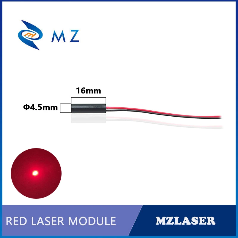 Laser Diode Module Red Dot 650nm 0.5/1/5mW Industrial Grade High Quality Mini D4.5mm Glass Lens Class II~IIIA