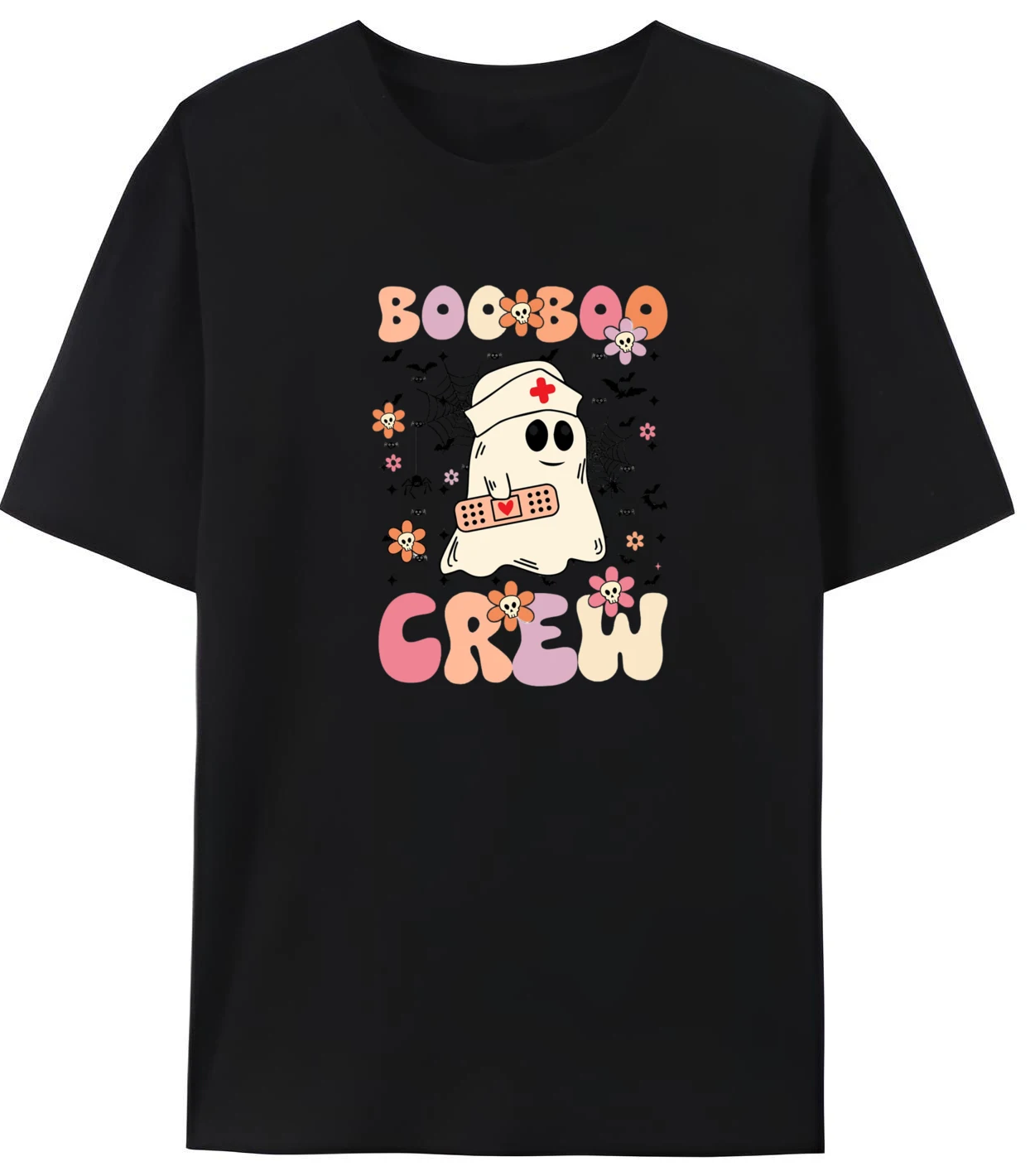 

Groovy Boo Boo Crew Nurse Funny Ghost Halloween Nurse Funny T Shirts Men Camiseta Masculina Printed Clothes